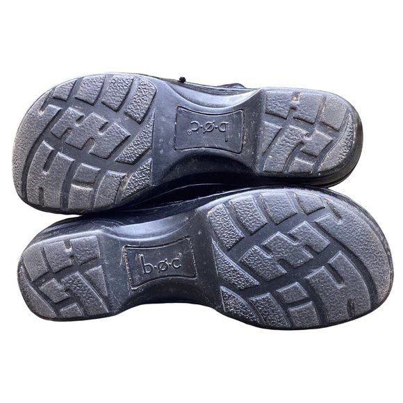 BOC Born Concept Peggy Black Paisley Embossed Vegan Leather Clogs Womens Size 7 - Picture 7 of 7